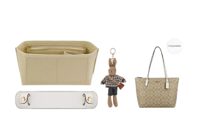 Lan Bao Fan Felt Liner, Shopping Bag Lining, Shoulder Pad, Rabbit Small Doll Women's Multicolor-24