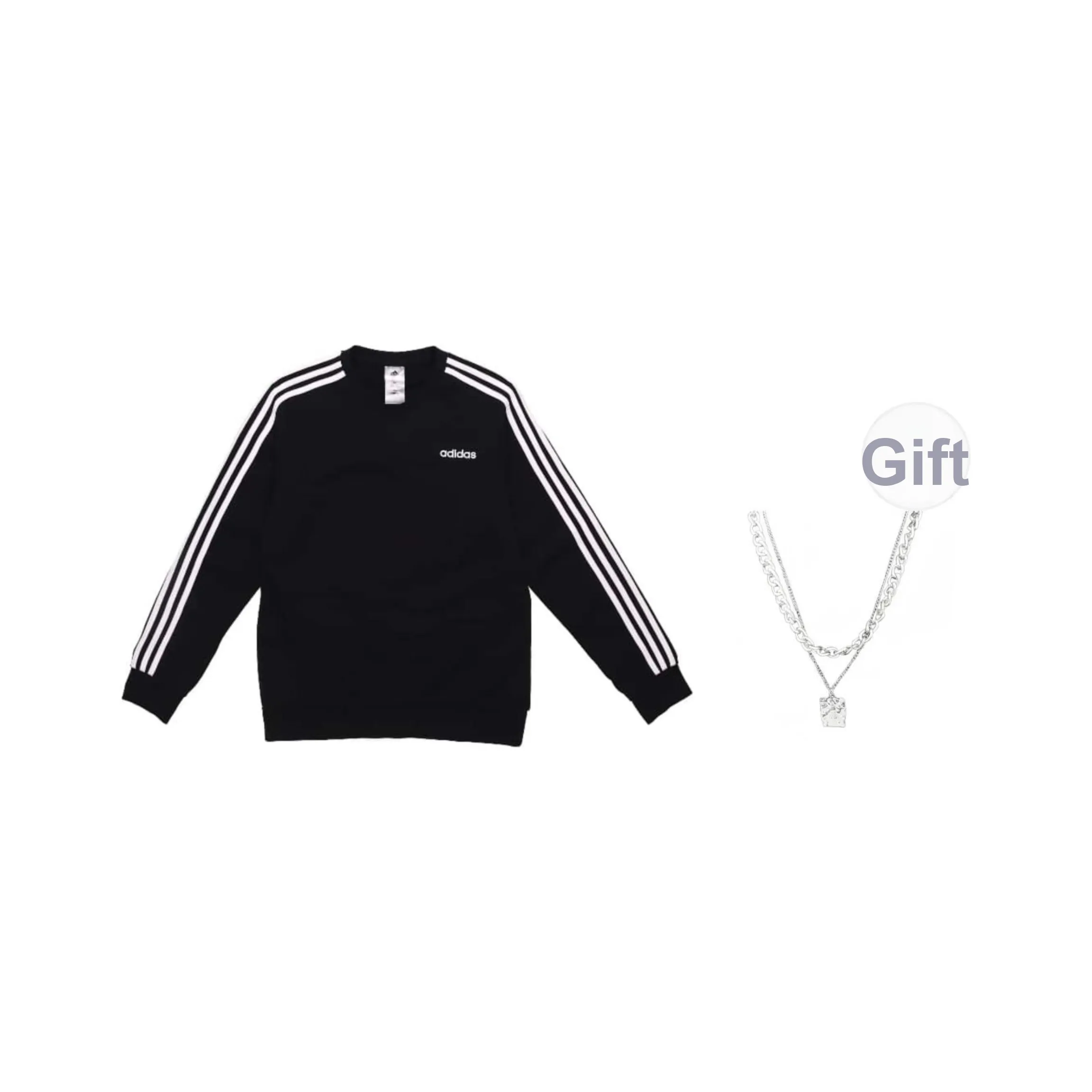 Adidas Originals Свитшот Унисекс Черный В комплекте с ожерельем
