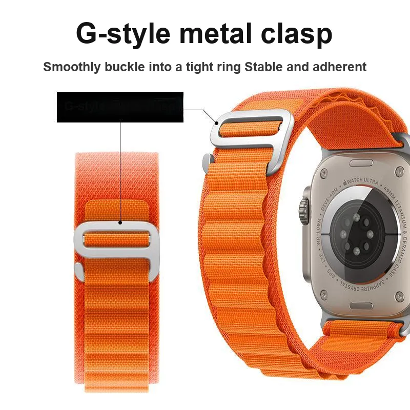 TZXZ Apple Compatibility Watch Band 230mm Fabric Material-5