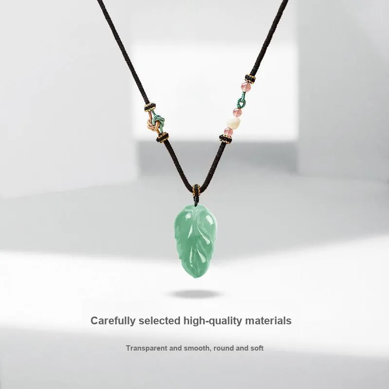 JUICY GRAPE African Emerald Jade Necklaces Unisex-1