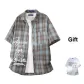 Coffee Plaid+White[T-Shirt]