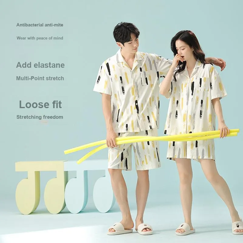 WANANNI Pajama Set Unisex Apricot Yellow-2