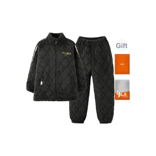 Удобный и освежающий комплект пижам мужского пола черного цвета