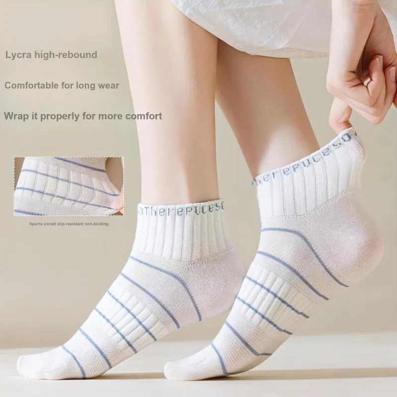 Cotton Gene Ankle Socks Women's 5 Pack-9