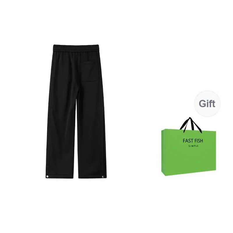 FASTFISH Casual Pants Unisex White Heather Gray-7