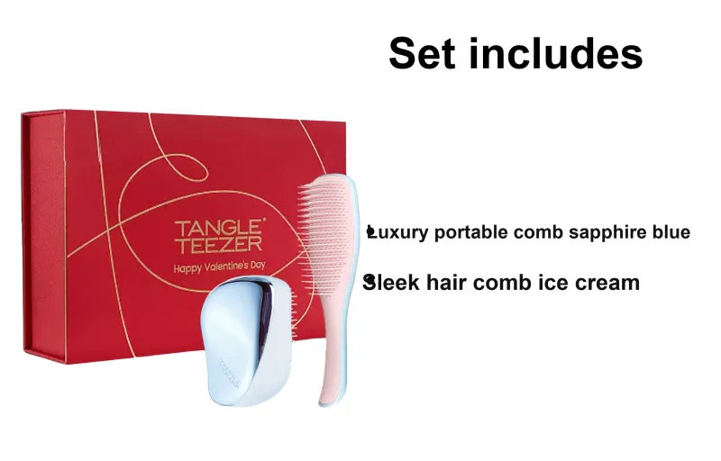 Tangle Teezer Valentine's Day Limited Edition Beautiful Portable Box Comb Massage-1