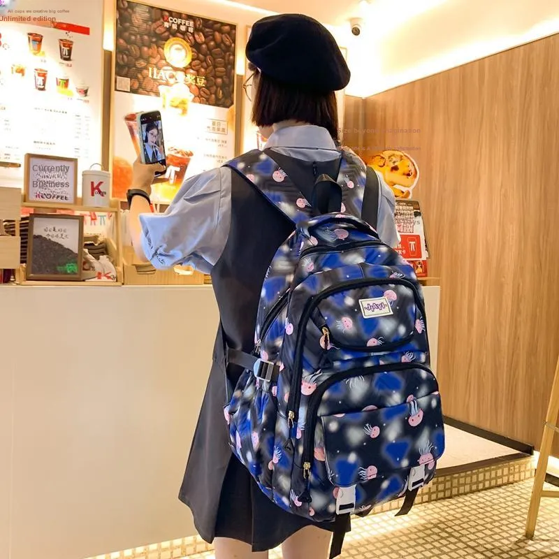 OURFUN Nylon Backpack Unisex Multicolor-2