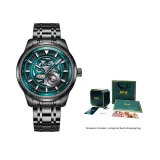 Steel Band Blue Dial