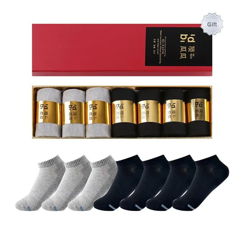 Top Melon Ankle Socks Men's Gift Box 7 Double Packs-3