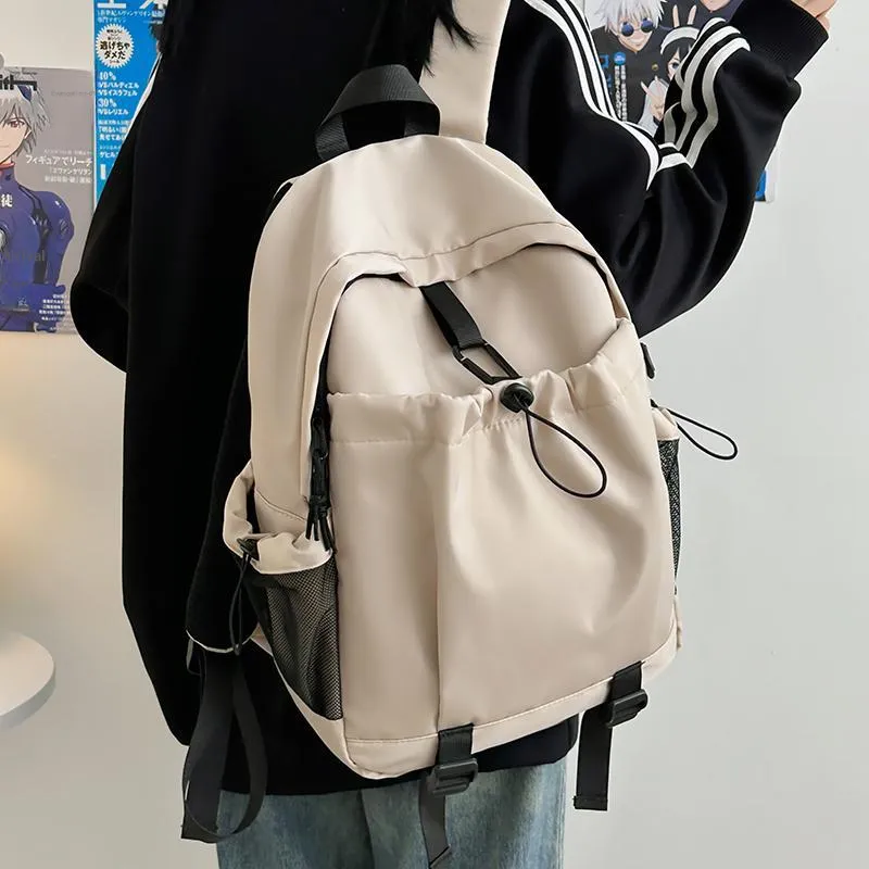 BRABOSTON Nylon Backpack Regular Unisex Gray/Black/Orange/Khaki-20