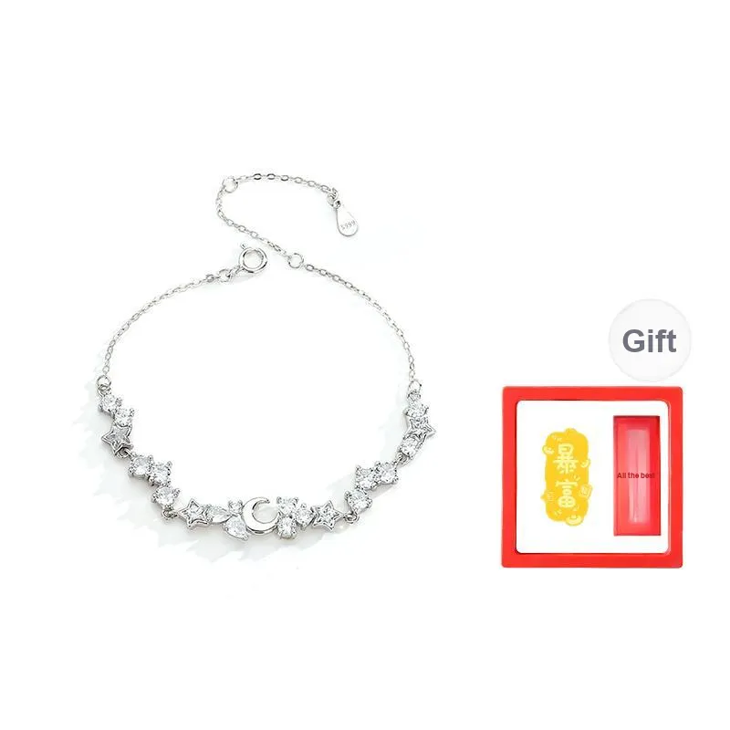 Chongqing Gold Store S925 Silver Bracelets Women's-0