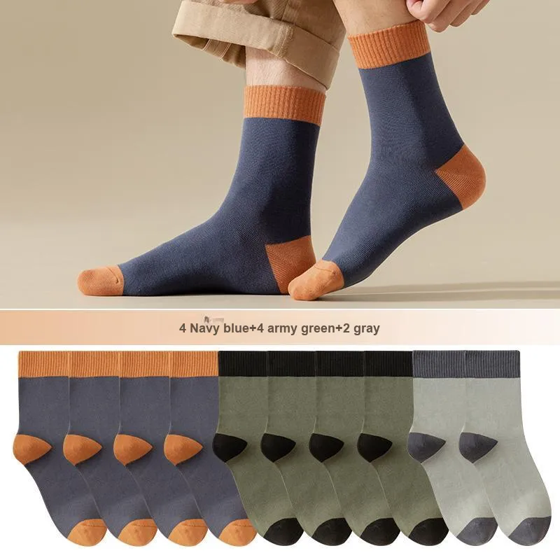 Lan Miao Mid Calf Socks Men's 10 Pack-7