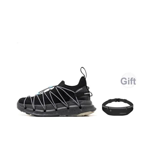 CARBONSTAR Skin Series Амортизация и Дышащий Низкий Топ 'Сшитая Подошва' Спортивные Беговые Кроссовки Унисекс Черный