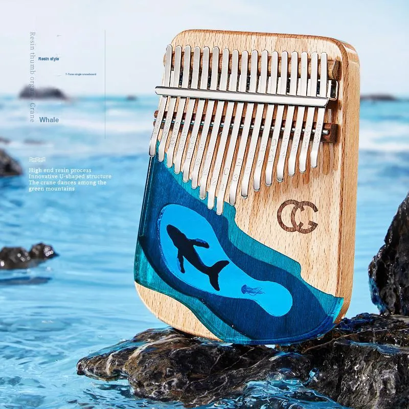 CEGA Resin Craft U Shaped Bottom Design Kalimba Thumb Piano-6