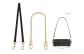 [Gold]Black Underarm Shoulder Strap 65cm+Decorative Chain