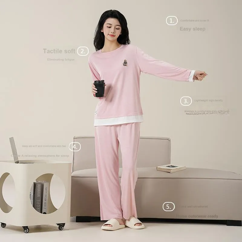 MADALLO Pajama Set Women's Light Purple-5