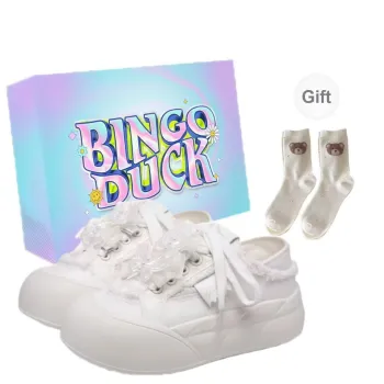 BINGO DUCK Slip Resistant Low Top Skateboard Shoes Women's
