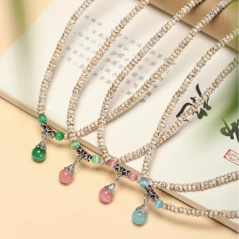 JIUHUASHAN Star Moon Bodhi Seeds Bracelets Unisex-17