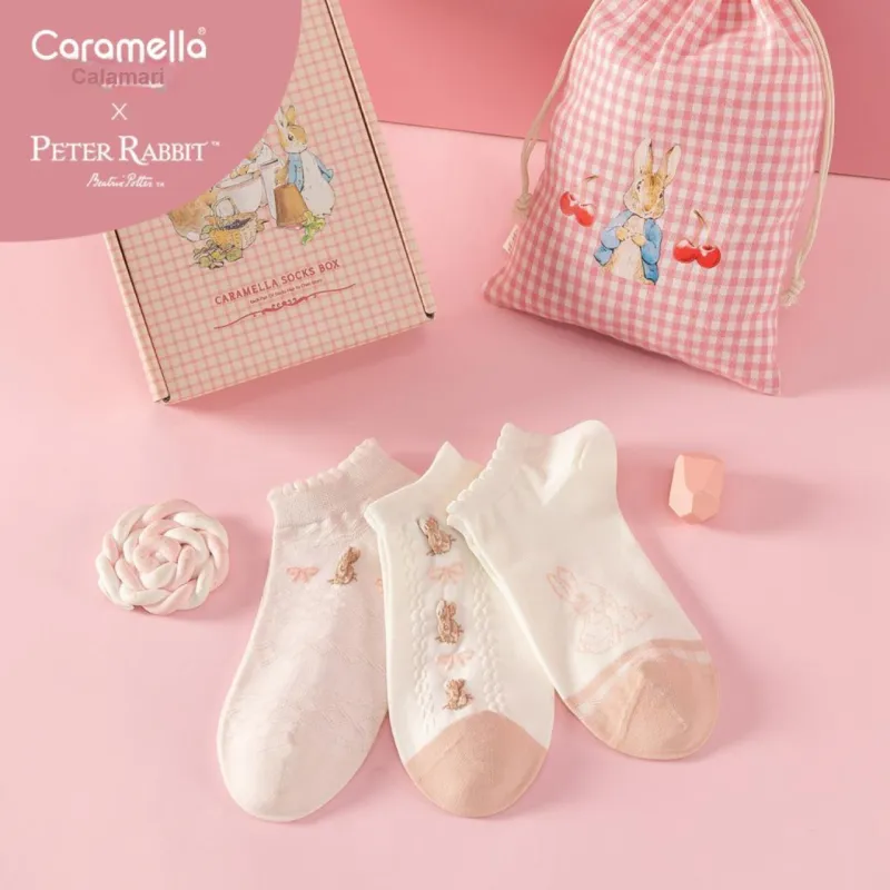 Caramella x Peter Rabbit Ankle Socks Unisex 5 Pack-10
