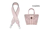 MCM Корзинка-сумка Розовая, ширина 3,8 см, длина 65 см, с 2 металлическими защитными кольцами