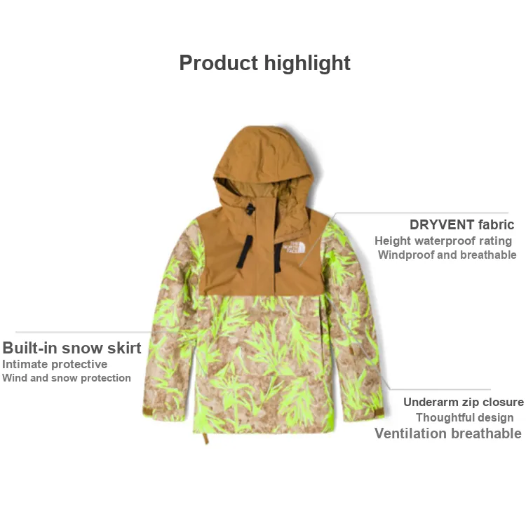 THE NORTH FACE Windbreaker Jacket Women's Brown-3