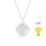 999 Fine Silver-Litchi Agate Necklace