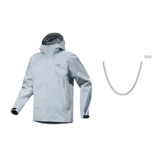 Arcteryx Beta Series Windbreaker Jackets Men Dawn Blue With Free Necklace