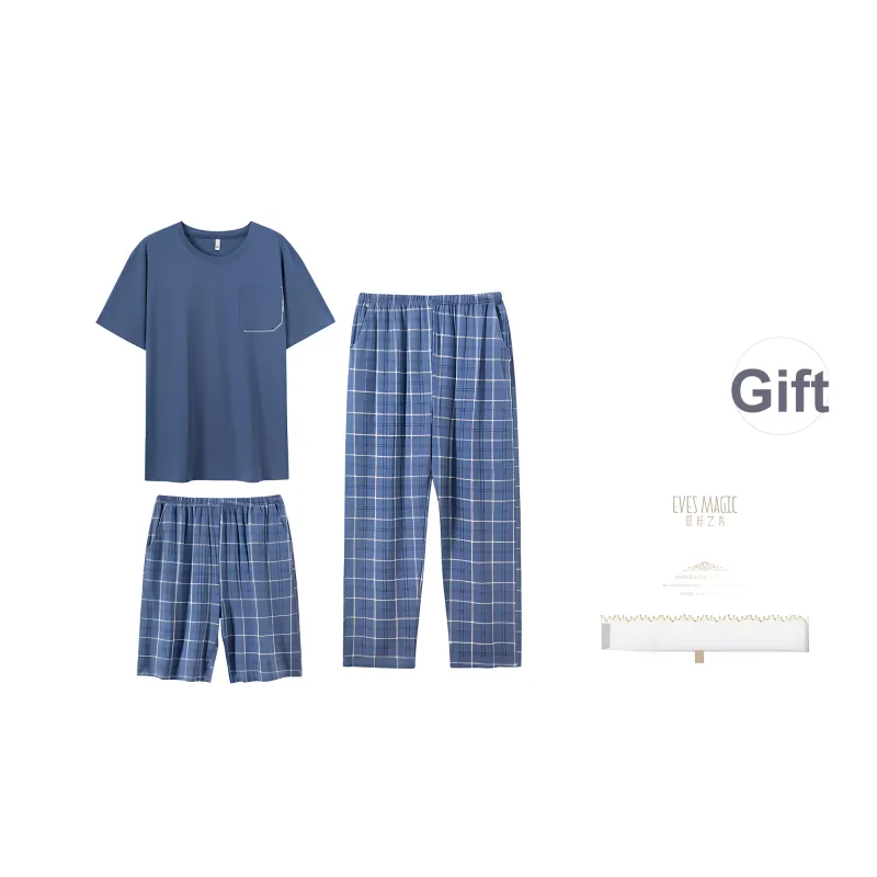 XIA.WA.ZHI.XIU Pajama Set Men's Gift Box Set-5