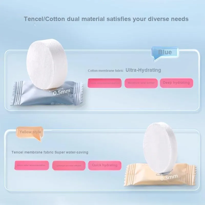 Goodgudi Wet Compress Spa Special Compressed Facial Mask Paper Disposable Ultra Thin Silk-11