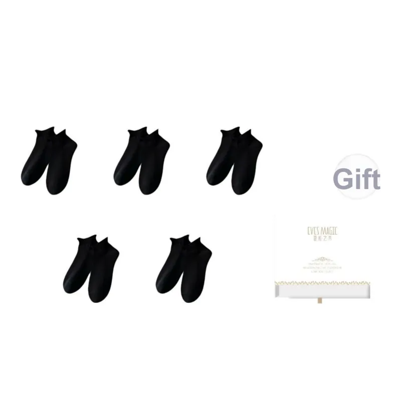 XIA.WA.ZHI.XIU Ankle Socks Women's Box 5 Pack-12