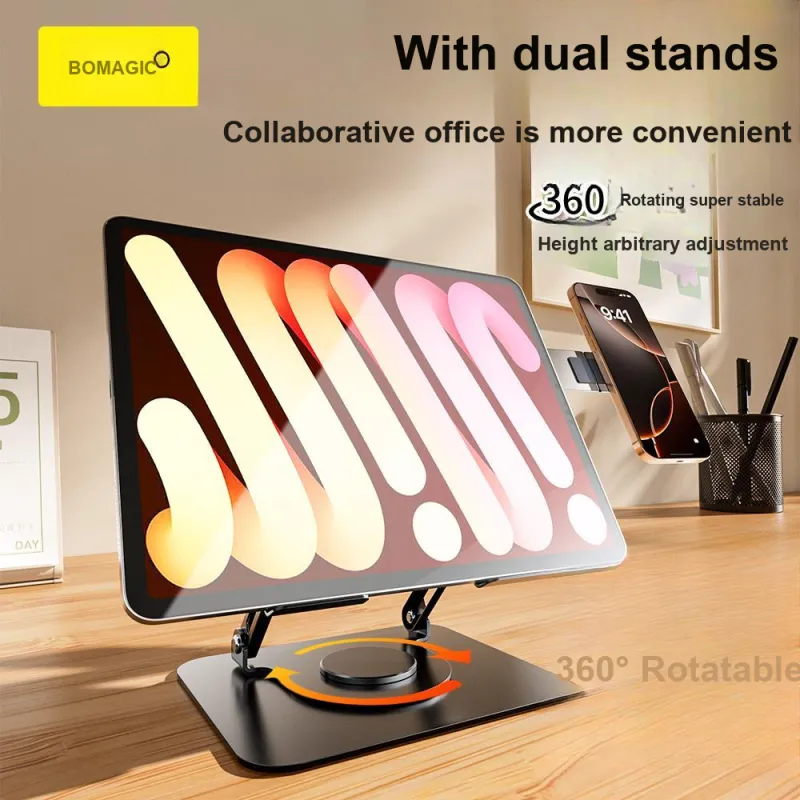 Magic Multiplier Tablet Stands Rotatable Metal Multifunction Magnetic Docking Station-2