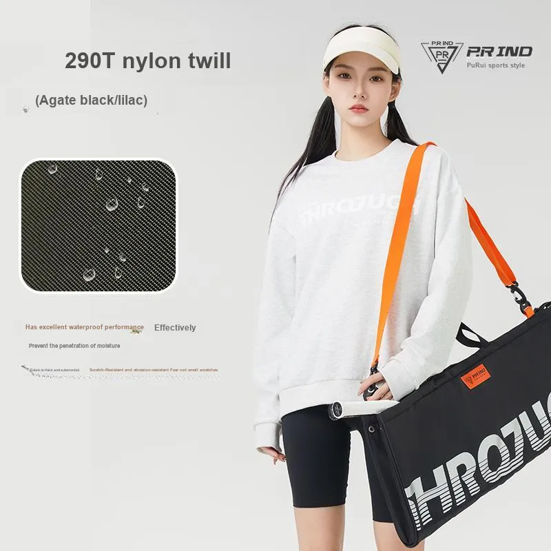 P.R IND Badminton Racket Bags 5 6 Pcs Multipurpose Strap Agate Black Unisex-5