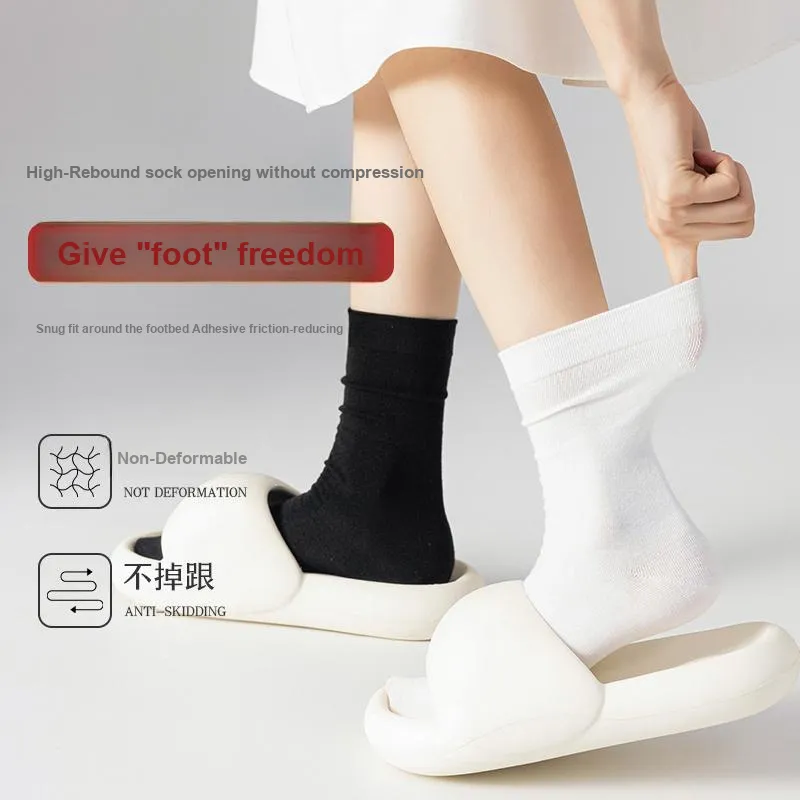 MIIOW Mid-Calf Socks Women's 5 Pack-2