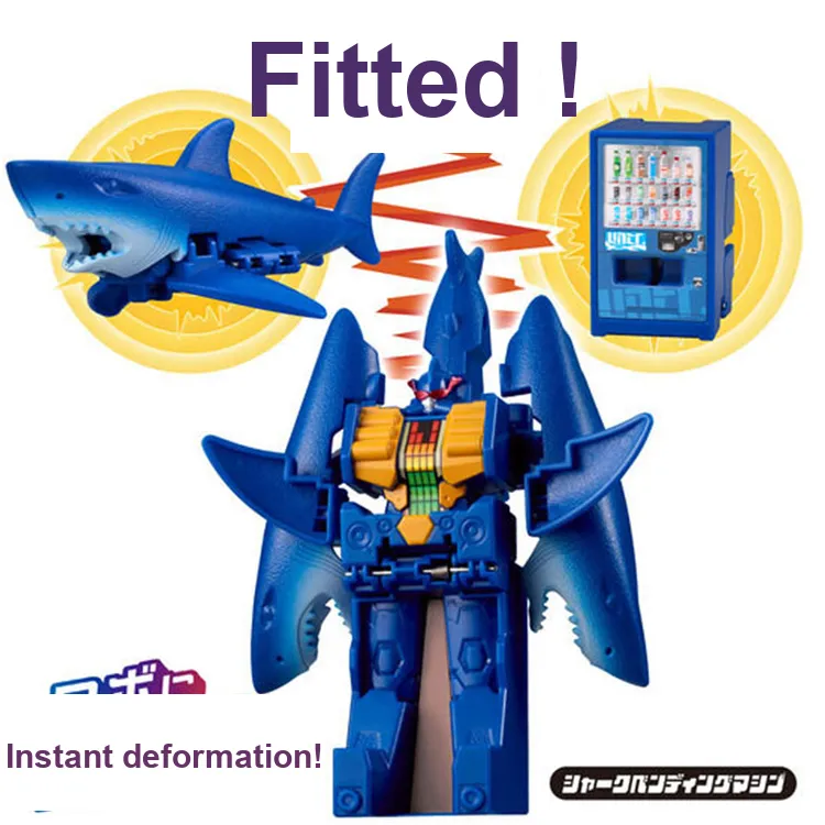 BANDAI Fitted Deformation Set 6 Shark Vending Machine Toys-1