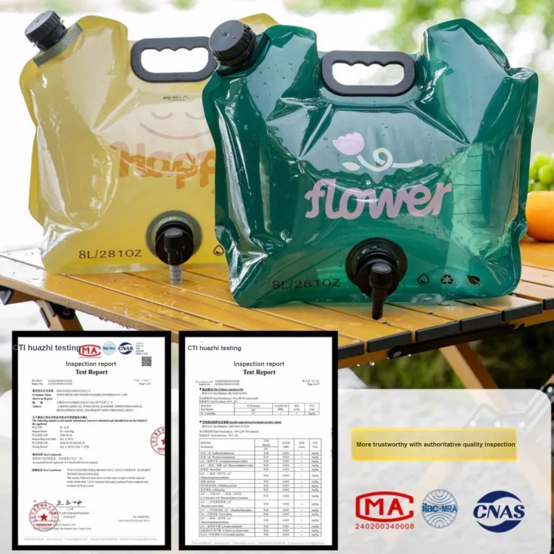Primitive Outdoor Water Equipment Leather Water Bag/Water Bladder 8L Camping, Hiking, And Picnic Gear PE-3