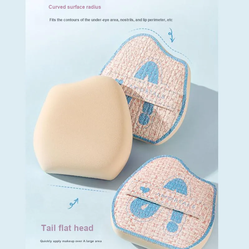 AMORTALS Fish Tail Thin Arc Foundation Brush Cleaner Tool Set Cleaning Soft Brush+50ml/Brush+65ml-12