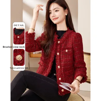 Like The Age Of Water Velvet feel Coat Women's Red