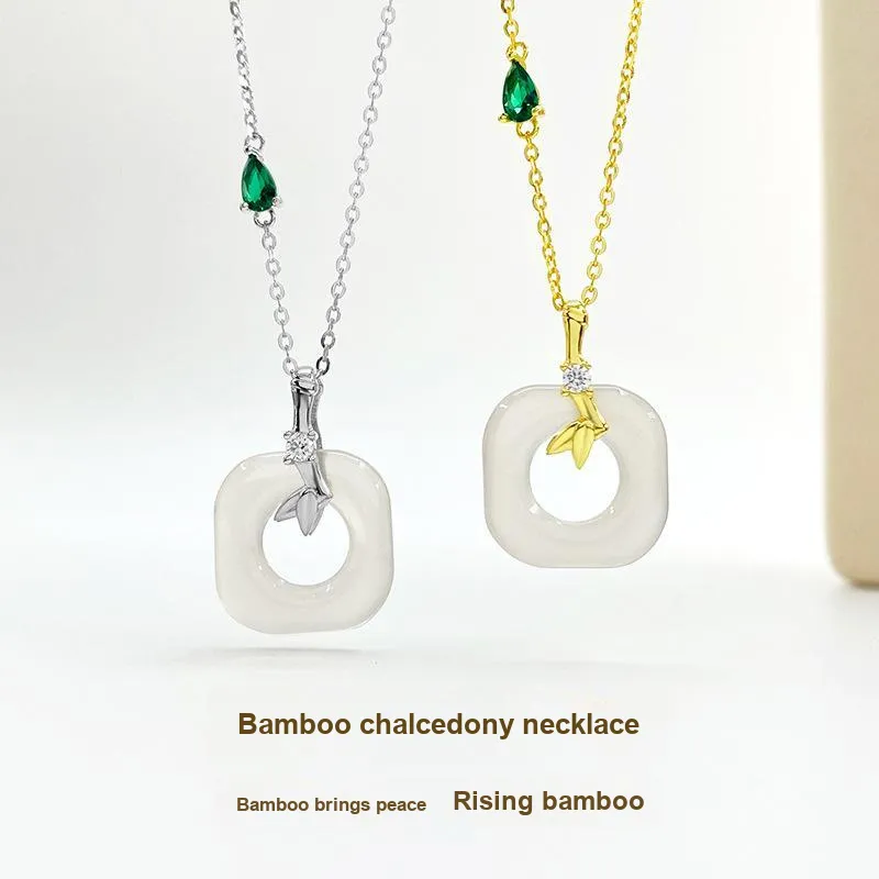Suddenly Lucky Chalcedony Necklaces Women's-1