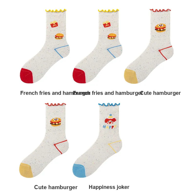 H YXIANG Mid Calf Socks Women's Combo Set-23
