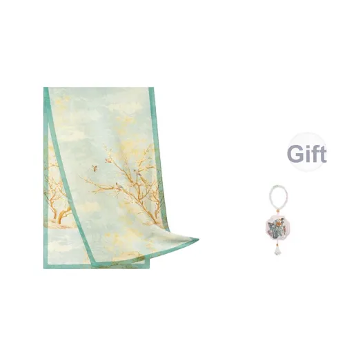 WENSLI Шарфы из шелка тутового дерева Унисекс