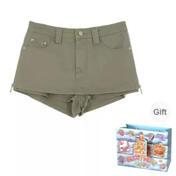 REMOULD Denim Shorts Women's Khaki Green