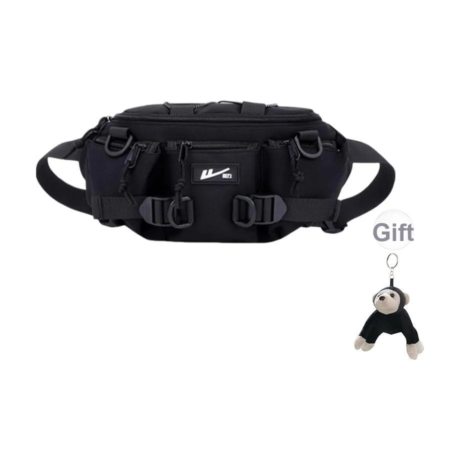 Warrior Нейлоновая сумка через плечо сумка-слинг поясная сумка унисекс черный