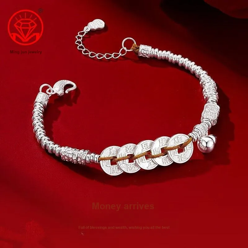 Silver Arashi Sterling Silver Bracelet 999 Fine Silver Unisex-2