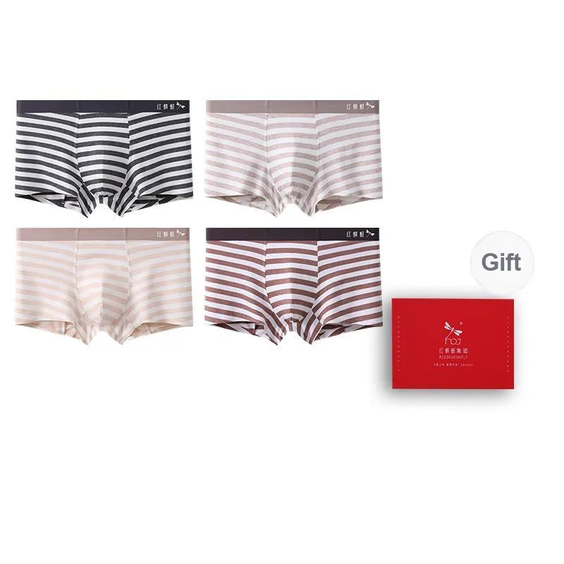 RED DRAGONFLY Cotton Panties Men's Box 4 Pack-9