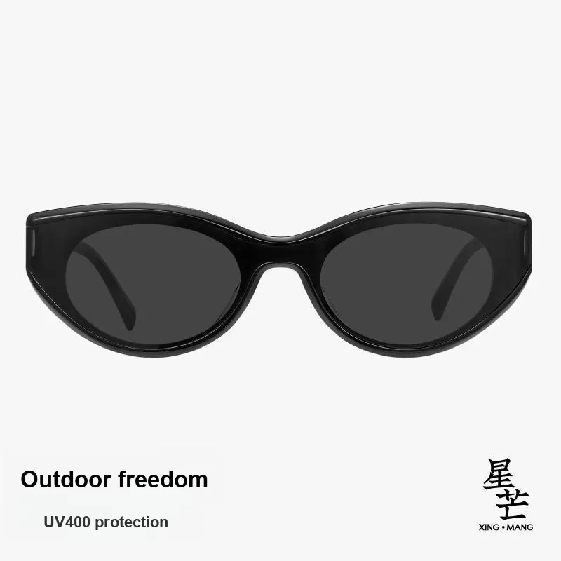 MUJOSH TR90 Cat Eye UV400 UV Protection Sun Protection Eye Protection Sunglasses Unisex Black-2