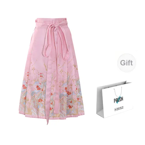 TURN UP Casual Long Skirts Women's Pink