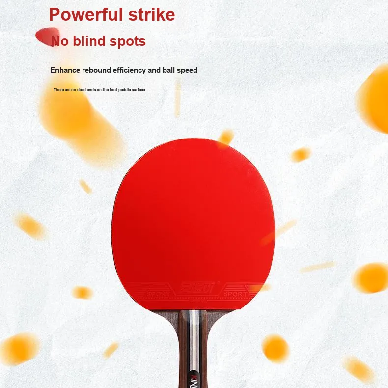 JEEANLEAN Ping Pong Paddles Unisex Red-3