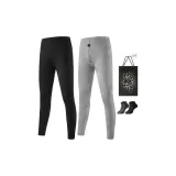 Thickened and Fleece-Lined 2 Pack (Black+Light Gray) with 2 Pack Socks+Shopping Bag Included