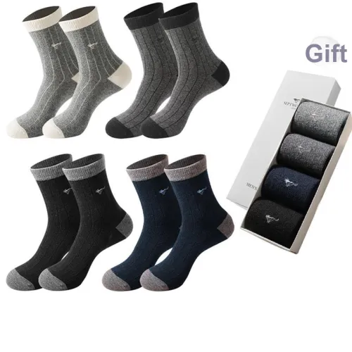 SEPTWOLVES Носки Crew Мужские упаковка из 4 пар набор в подарочной коробке