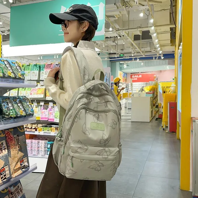 Single Warehouse Nylon Backpack Women's Multicolor-10